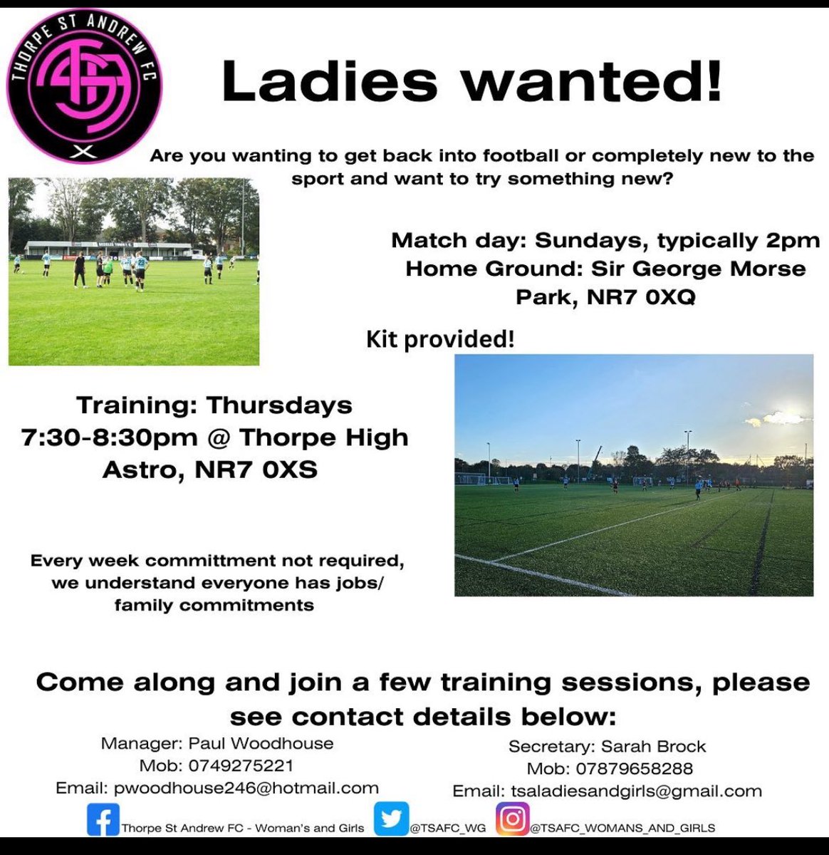 We are looking for players!!! 
If interested please get in touch. ⚽️⚽️