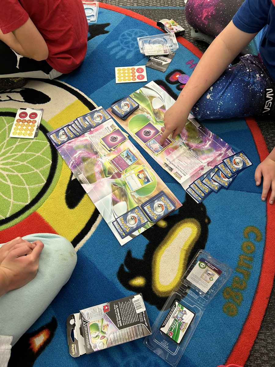 Our first Pokémon  Club
 meeting was a success!