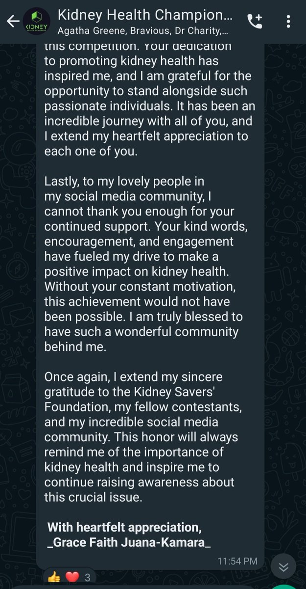 KidneySavers's tweet photo. We are overwhelmed with the #testimonies we are receiving from our kidney health ambassadors on creating significant impact in their community, through the #KidneyHealth #Champion #social #Medias ?#challenge initiative.
@mohs_sl
@KidneyFund https://t.co/0d6HdcTDKG