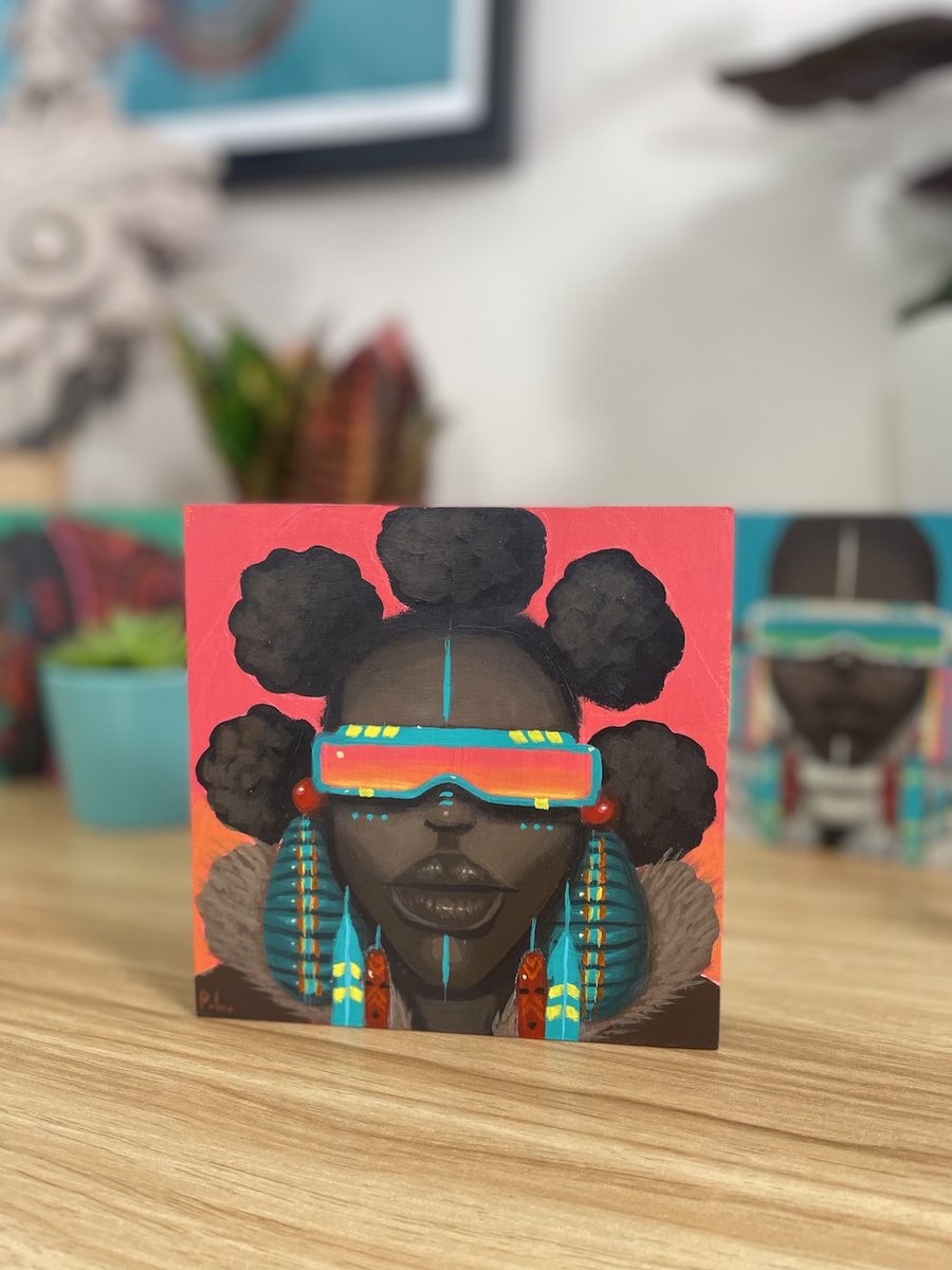 Acrylic on wood 5” x 5”