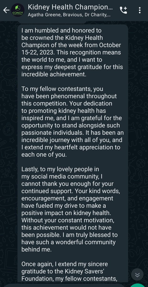 KidneySavers's tweet photo. We are overwhelmed with the #testimonies we are receiving from our kidney health ambassadors on creating significant impact in their community, through the #KidneyHealth #Champion #social #Medias ?#challenge initiative.
@mohs_sl
@KidneyFund https://t.co/0d6HdcTDKG