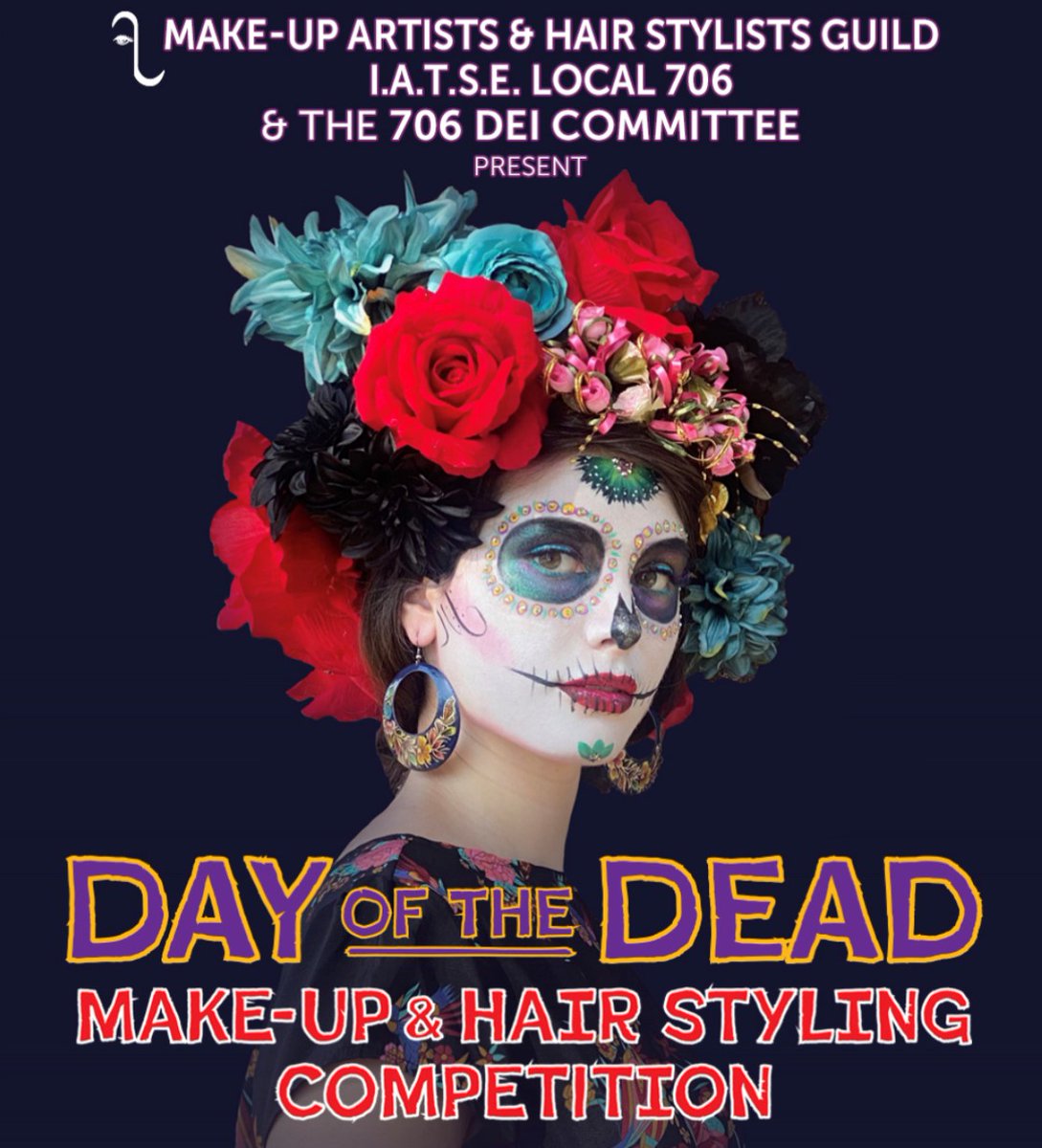 VOTING IS OPEN in the @IATSELocal706 #DayOfTheDead #hair & #makeup Competition! We’re proud of the #Canadian representation, with entrants from @Iatselocal212, @IATSE856, @iatse873, & @IATSE891. Check out all entries & VOTE FOR A VIDEO BY CLICKING “LIKE”: tinyurl.com/3zvps9kr