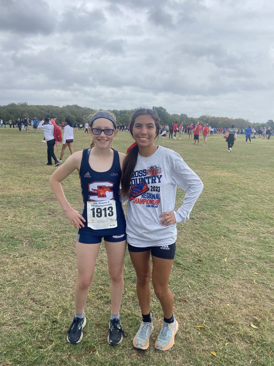 Two GISD Abigail’s headed to STATE X COUNTRY!! Congrats to Abigail Leonard from Sachse and Abigail Perez from North Garland! What an accomplishment for a freshman and a senior! #GISDMagic ⁦<a href="/rgriff_32/">Dr. Ron Griffen</a>⁩ ⁦@Doc_torSus⁩
