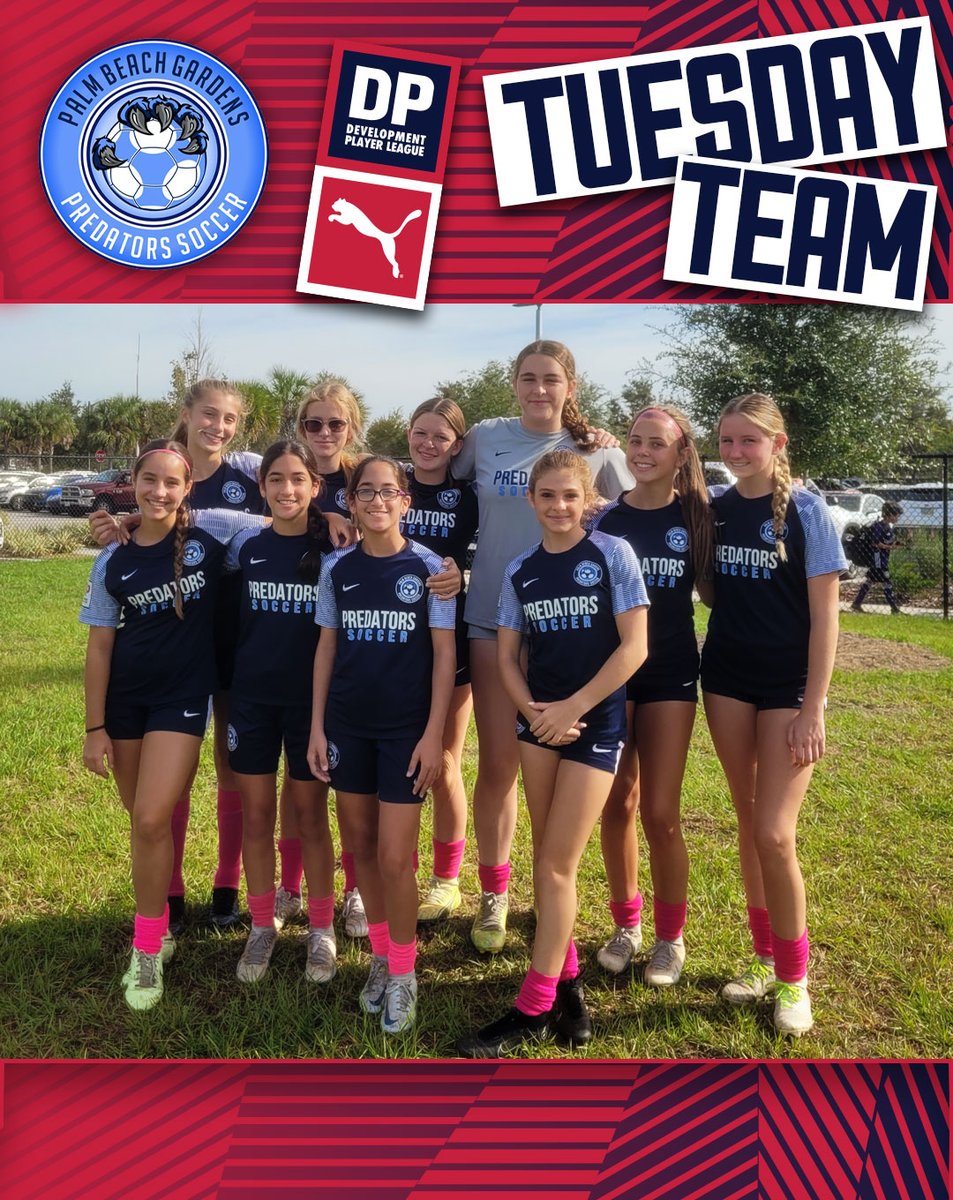 DP_League's tweet image. There are No Shortcuts to Sisterhood 🏆✨

💕 Familiarity mixed with Practice, mixed with Memories Made and Successes Had make @pbgpredatorssoccer our #TUESDAYTEAM OF THE WEEK 

SHOUTOUT TO OUR PBG PREDATORS 🌴⚽