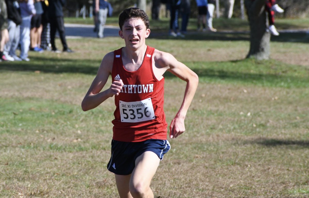 SmithtownCSD's tweet photo. D1 CHAMPS! 🏃‍♂️ 
Congratulations to the boys @smithtown_xc  on winning the Division 1 championship today at the  @sectxisuffolk Division Championships!
Douglas Antaky finished in 1st place and set a 5K school record time of 16.08..breaking his previous record of 16.13!
#BELIEVE https://t.co/fSP60QgO2d