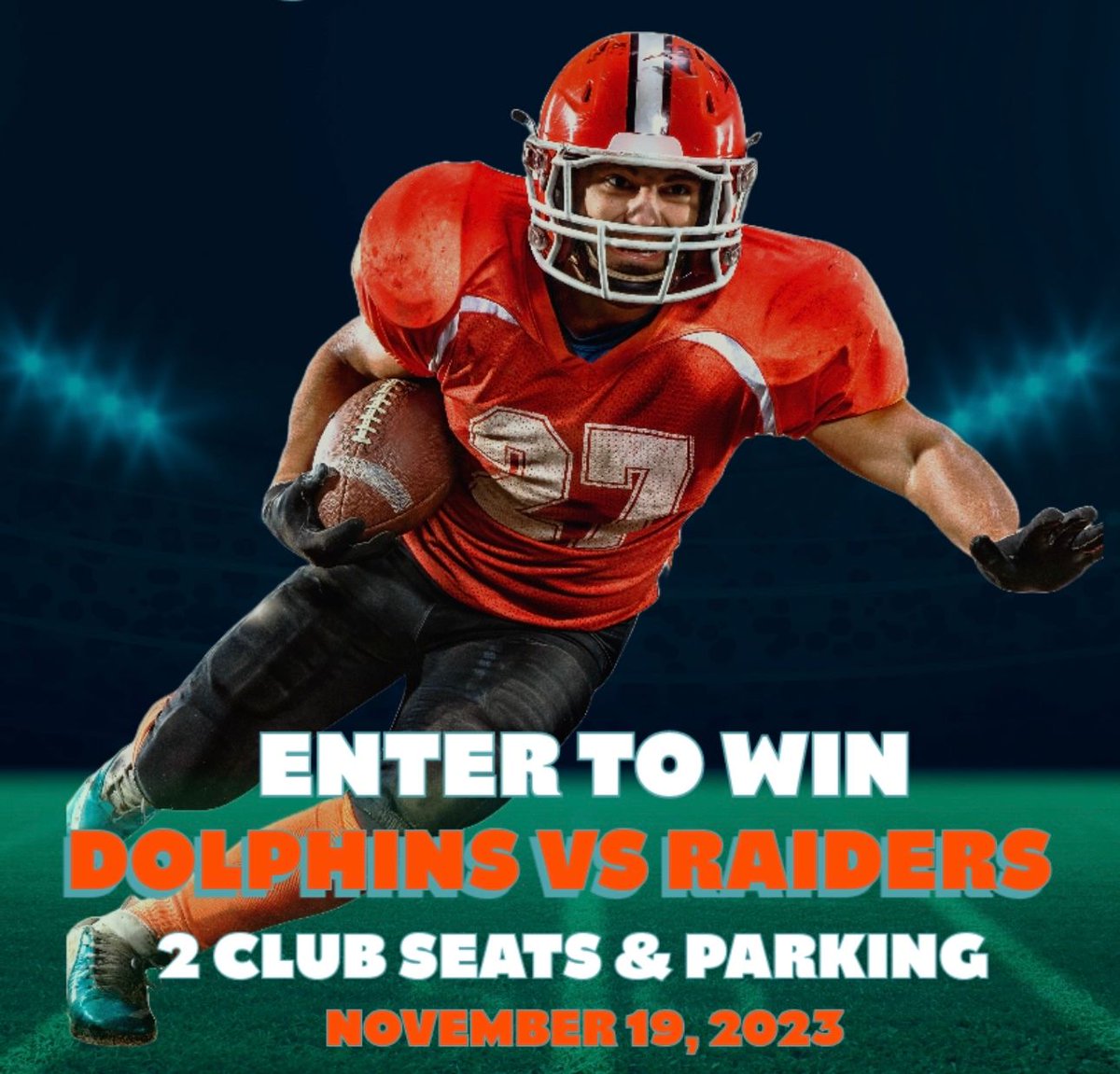 Fins up! Win tickets to the Raiders vs. Fins! 

Enter now buff.ly/470VEOV

#win #tickets #dolphins #raiders #giveaway