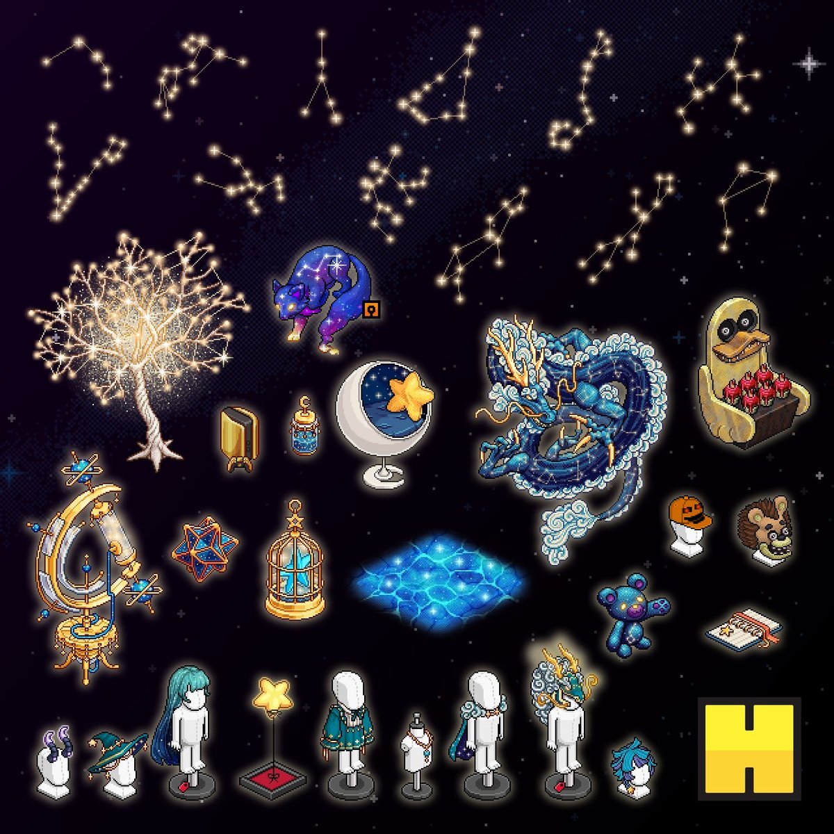 💫 ¡#Habbo presenta oficialmente la campaña de Noviembre 2023: "Constelaciones" con todos los furnis y ropa que estarán disponibles! 🌟

🔗 Encuentra todos los detalles e imágenes en nuestra noticia: habtium.es/news/17982