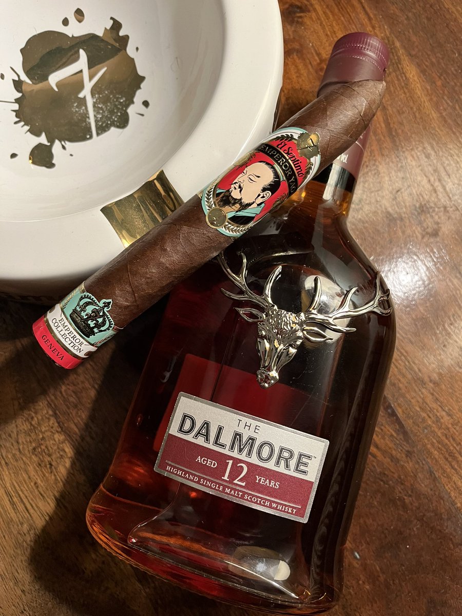 I think these two will go together very well. El Septimo Emperor Yao. #elseptimoceo #elseptimocigars #elseptimo #bestofthebest #thedalmore #dalmore #cigarsmoker #cigaraficionados #cigarnation