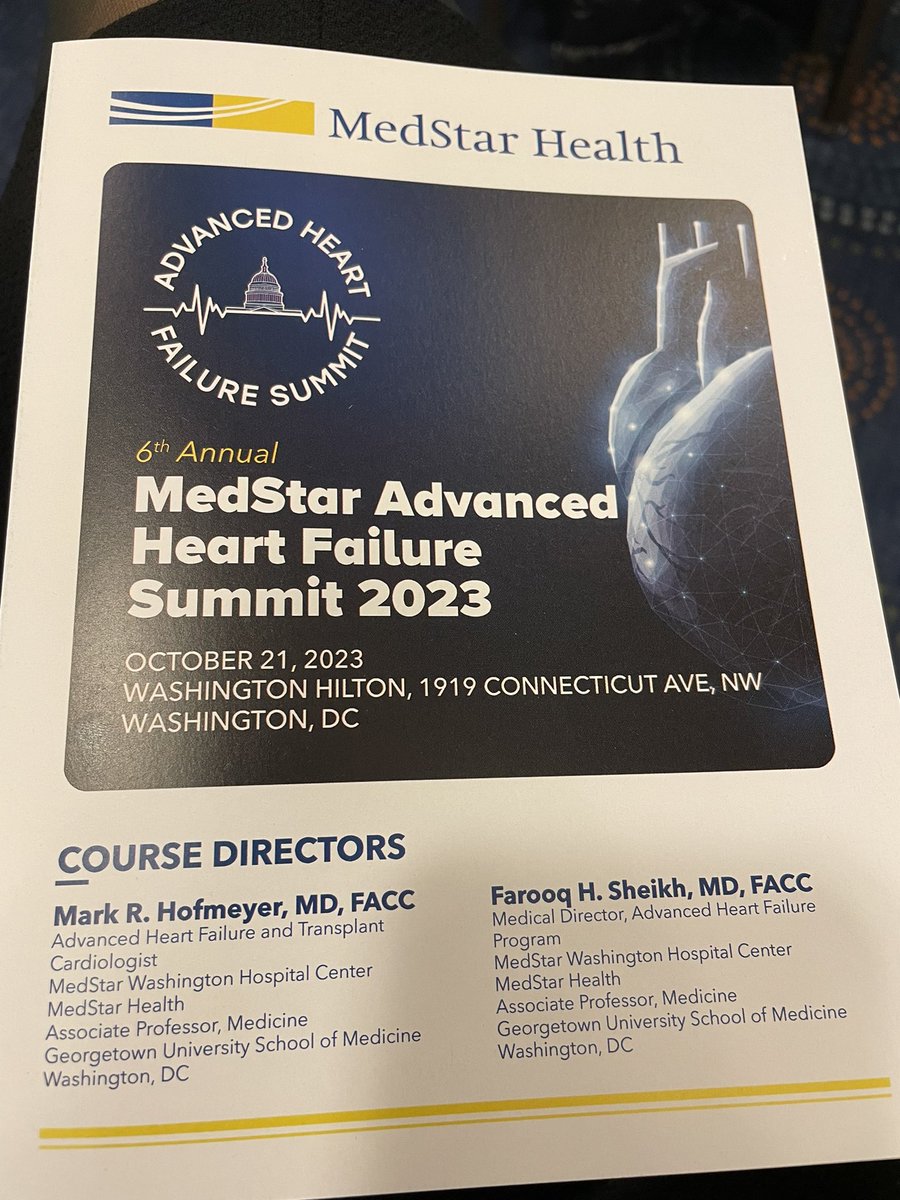 Had a great time at this educational, fun, inspiring conference hosted by <a href="/MedStarWHC/">MedStar Washington</a> last weekend! Such an exciting time to be joining cardiology 🤓🫀
