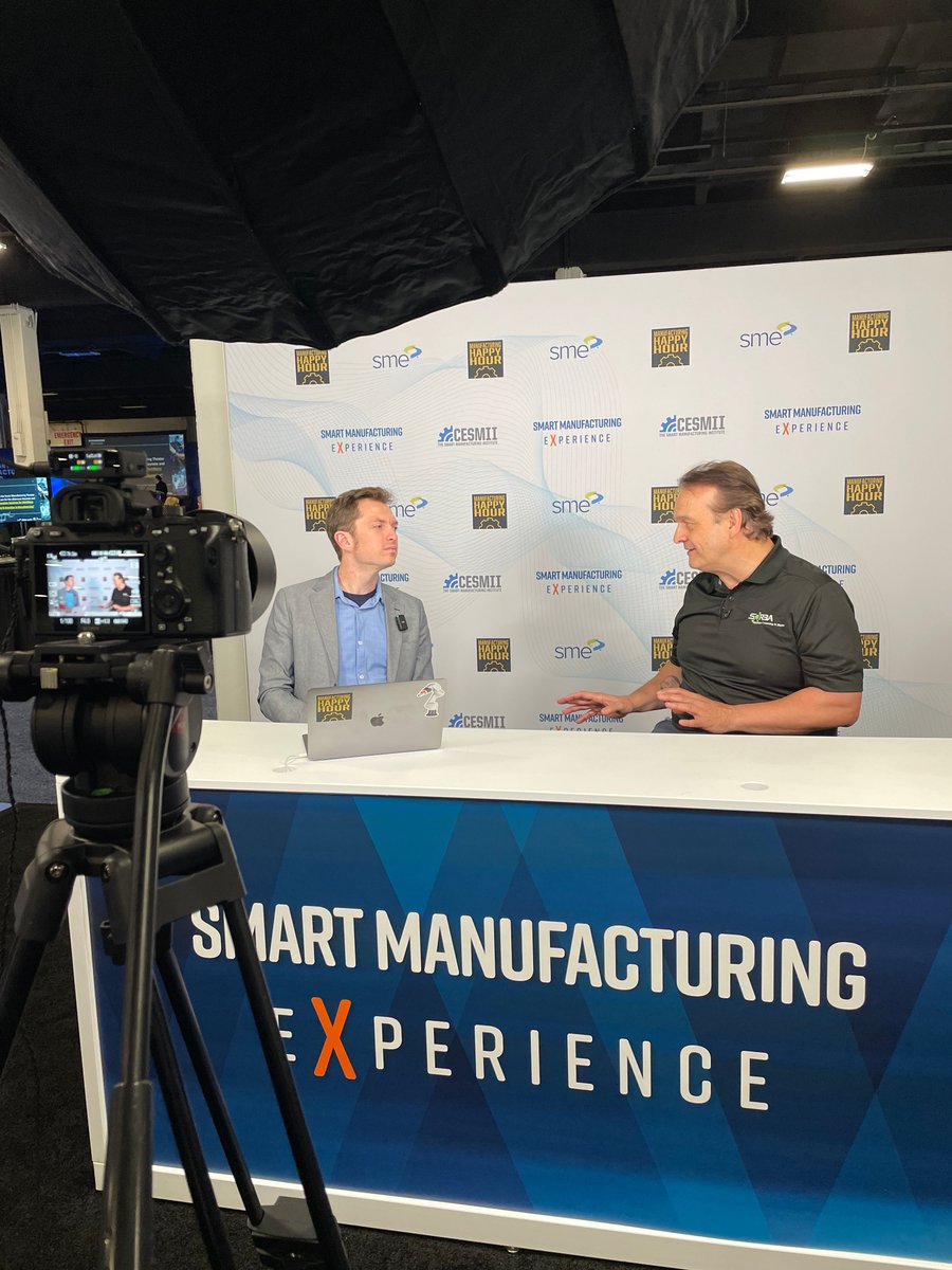 #SOUTHTEC is kicking off to a great start with our CIO, Aldo Ferrante, and @MfgHappyHour 

Podcast to be dropped soon 💡
@CESMII_SM
@SME_mfg
@Smartmfg_expo 
@southtec_expo

#smartmanufacturing #industry40 #ai #ml