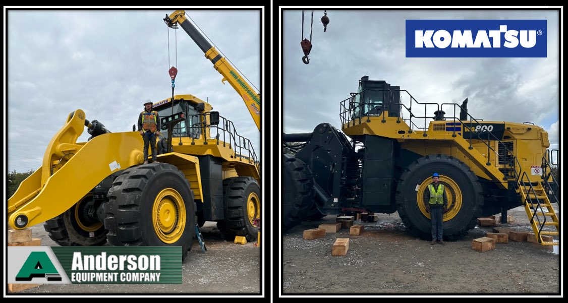 Our Buffalo, NY service technicians are hard at work assembling a new <a href="/Komatsu/">Komatsu</a> WA800-8 wheel loader. How can our parts, rental, service or sales department help your company today? Give us a call at 800-414-4554.