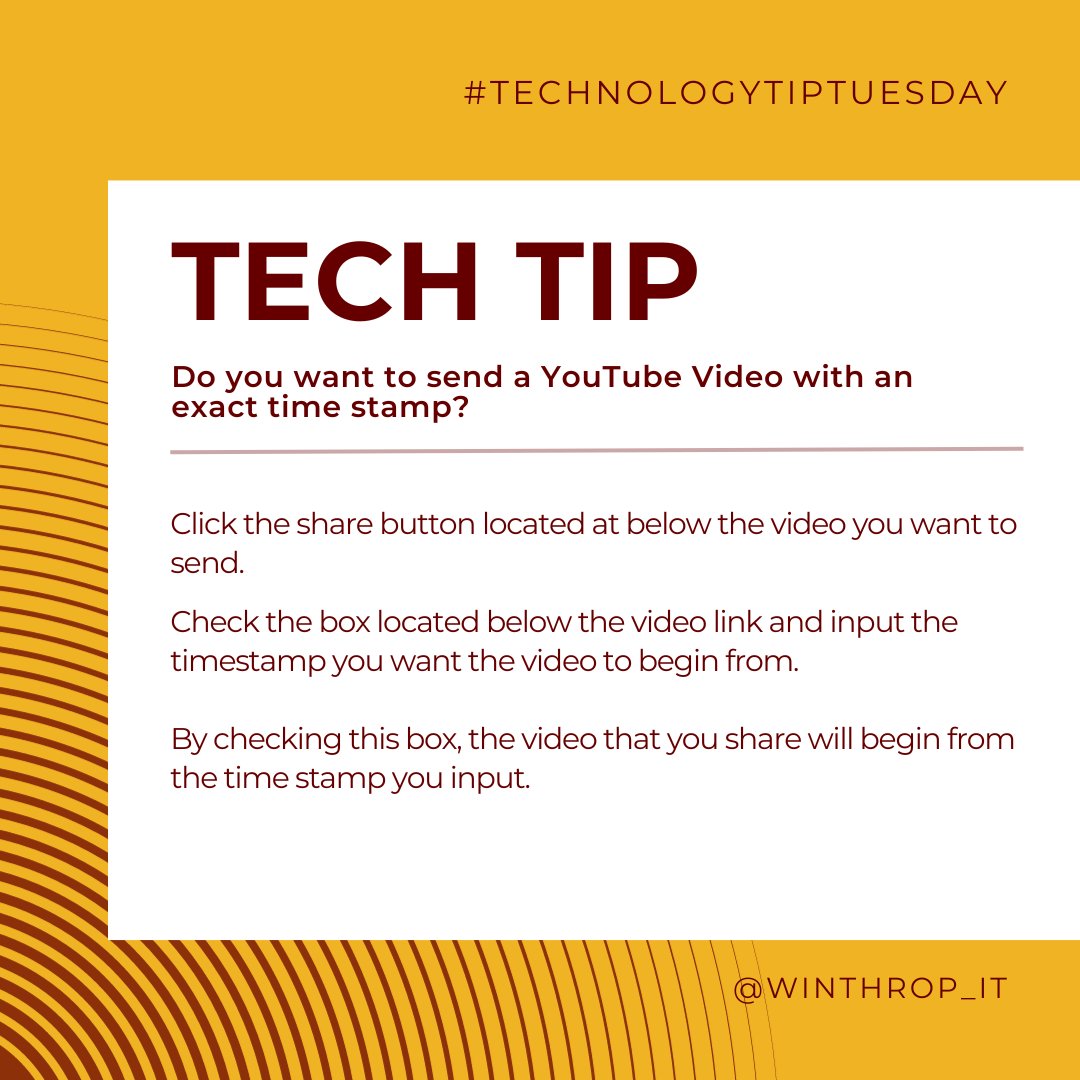 Winthrop_IT's tweet photo. #TechTipTuesday #Winthrop_IT
💻 https://t.co/POqEaEWped