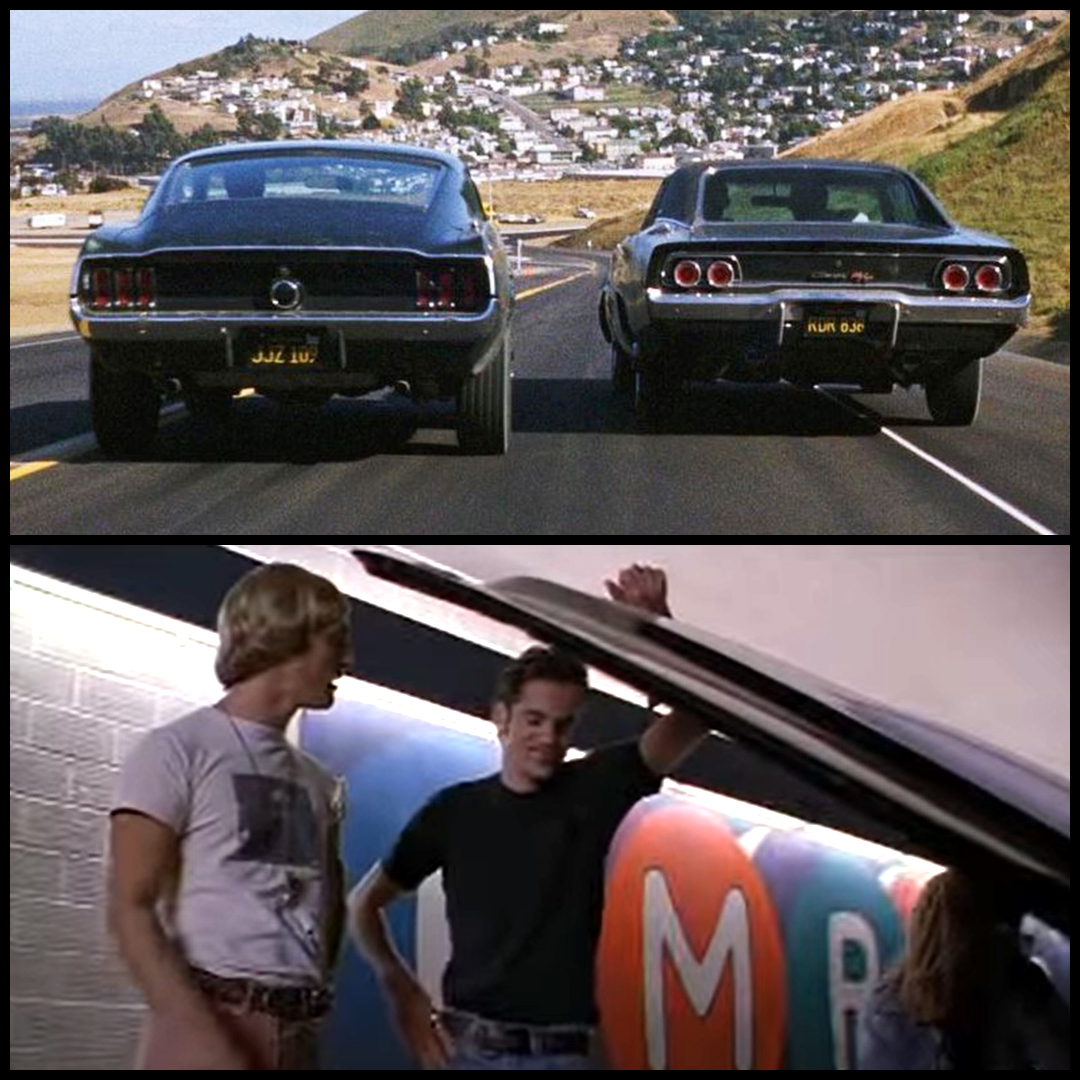 MotorCrushApp's tweet photo. What's the most iconic car scene in a movie? 🎬 📽️​

The chase scene in Bullitt (1968), featuring a 1968 @Dodge Charger? ​

Or the scene in Dazed and Confused (1993) when Matthew McConaughey describes his 1970 @Chevrolet Chevelle SS 454?​

What other scenes come to mind? 🏎️💨 https://t.co/DszTlFFlYE