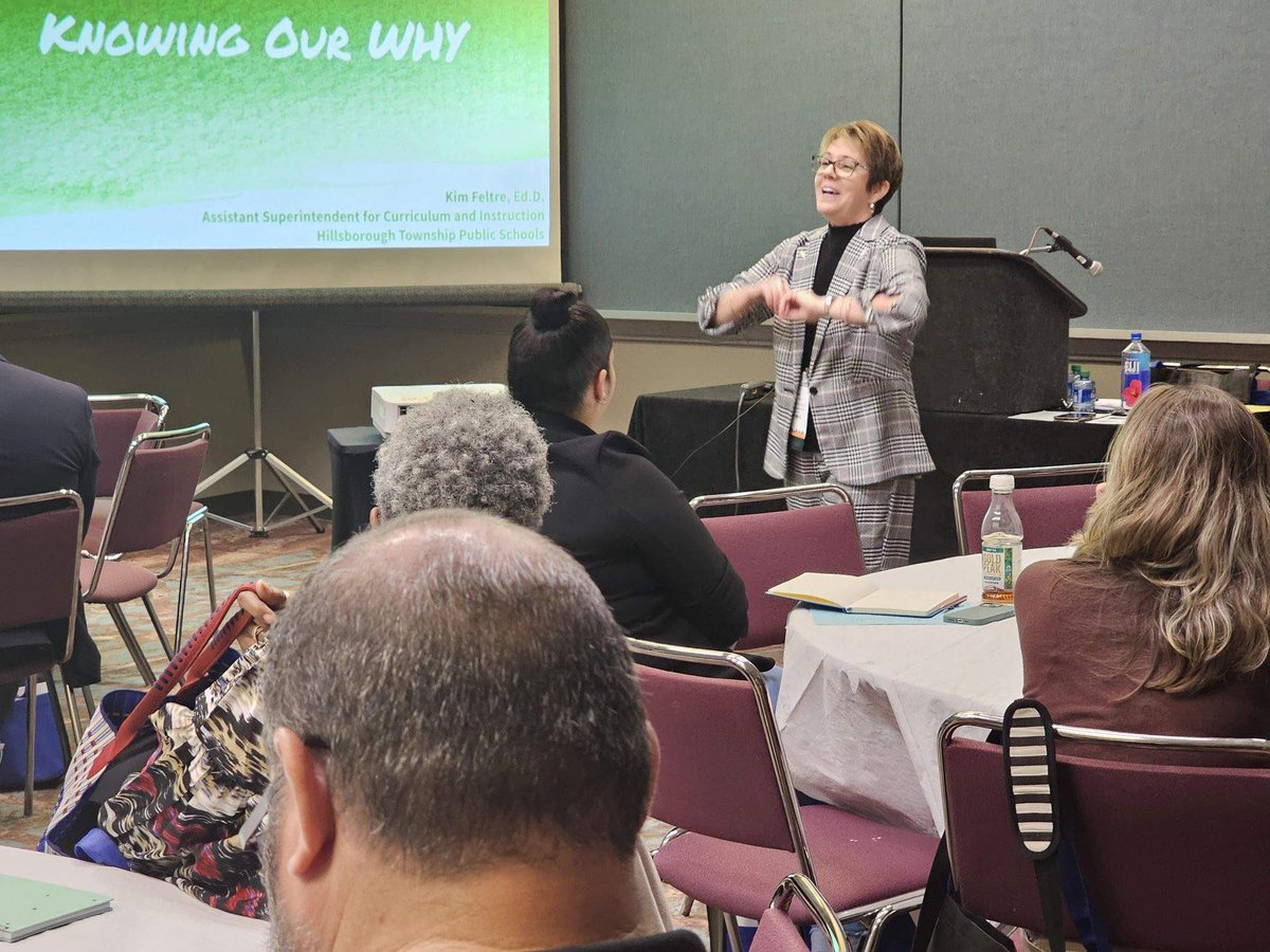 SupVolpe's tweet photo. Leaders lead!  Assistant Superintendent, Dr. Kim Feltre presented “Knowing Your Why” to a packed audience at the School Boards convention to a statewide audience!  Board members Jean Trujillo, Jane Staats, Allison Laning-Beder and HR Director Peter Pitucco were in attendance. https://t.co/CgRgJ3EFoN