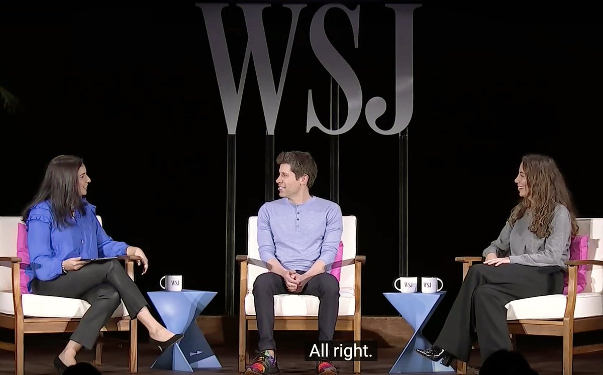 quiet_listening's tweet image. Sort of follow-up: @OpenAI CEO @SamA and CTO @MiraMurati on the future of AI and ChatGPT. held in Oct. ’23, led by @JoannaStern (of @WSJ #TechLive) → bit.ly/46FkcgX  …say, what was that ’80s #songtitle by #Timbuk3 again?