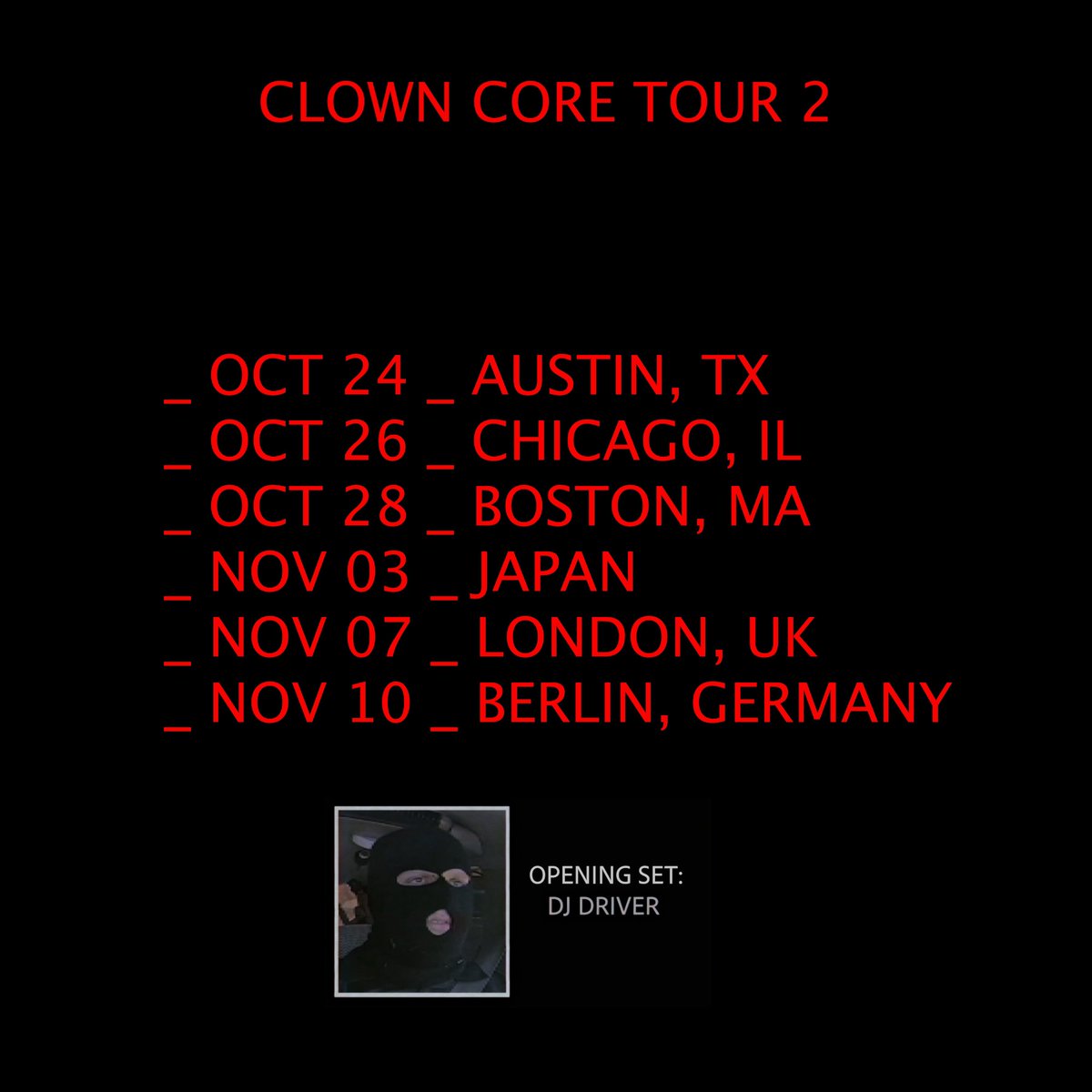linktree.com/clowncoretour