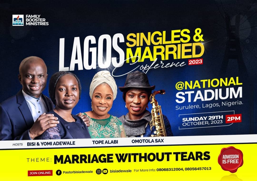 theYFCGLOBAL's tweet photo. Don't let sorrow and tears taover your marriage. Attend #LagosSinglesAndMarriedConference 2023. Admission is FREE! https://t.co/nl4bUQD4Zn