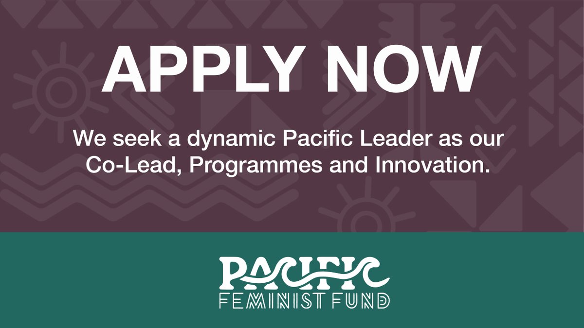 PacFemFund's tweet photo. 🚀 Ready to drive innovation in the Pacific? 🌍 As Co-Lead, Programmes &amp; Innovation, you'll empower communities and create lasting change. Apply now and be part of the movement! https://t.co/g2Rm0sds32 #PacificImpact #InnovationLeader #jobalert #Pacificjobalert #feministjobalert https://t.co/ja01KOuNXH