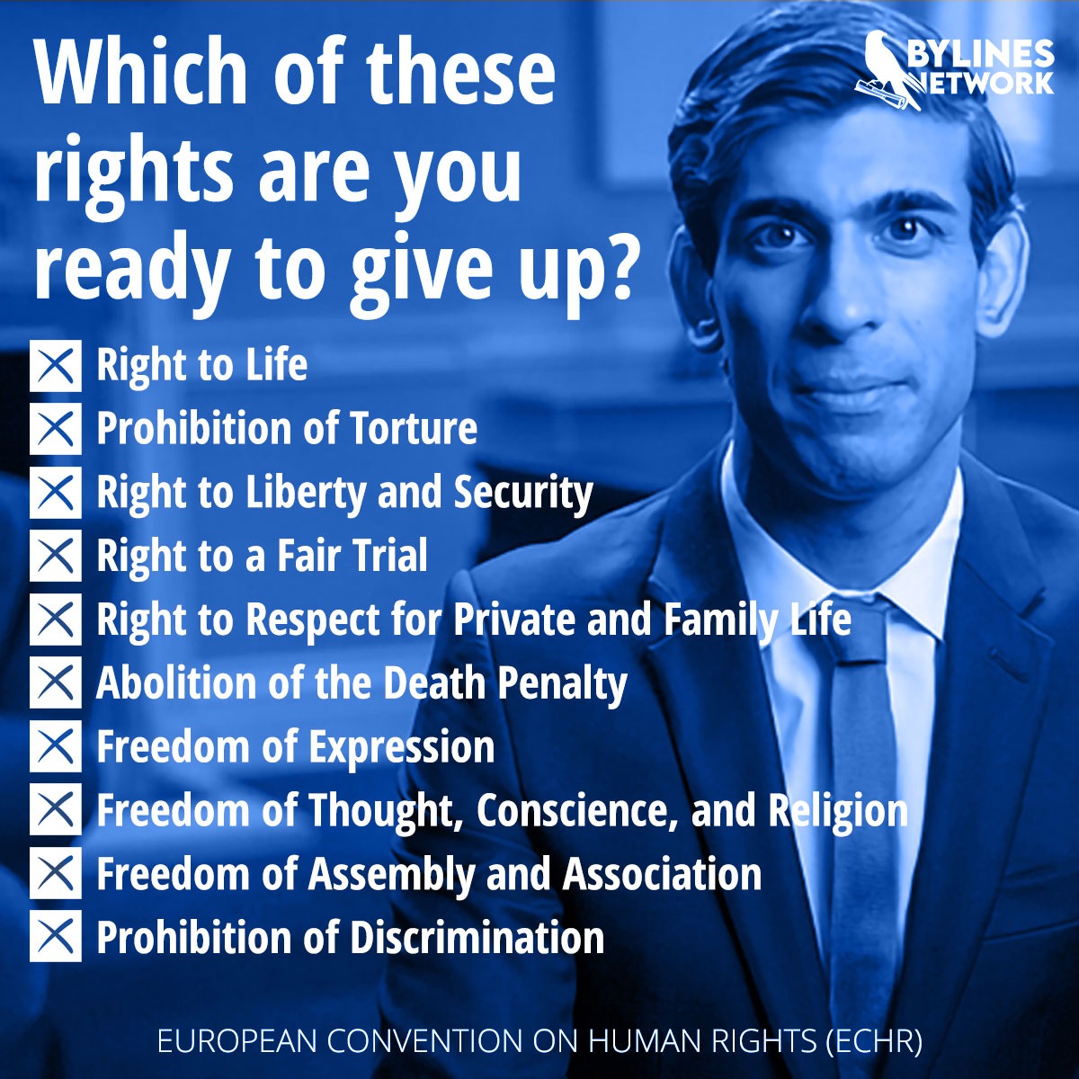 Central Bylines (@centralbylines) on Twitter photo Which of these rights are you ready to give up?
#ECHR Which of these rights are you ready to give up?
#ECHR