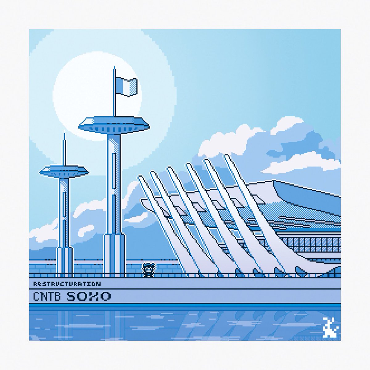 Est-ce que vous reconnaissez ce lieu les lyonnais ? 

Pixel Art créé pour SOHO architecture, 
#lyon #pokemon #pixel #pixelart #Nintendo #8bit #retrogames