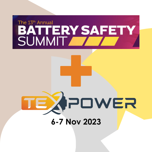 TexPowerUS's tweet photo. #TexPower is excited to announce our participation in The Battery Safety Summit in Tysons Corner, Virginia. We will be discussing the topic "Battery Safety in the Future is Higher #Energy, Lower #Nickel and #Cobalt Free." If you share our interest, we look forward to connecting! https://t.co/mHRkOCgEM0