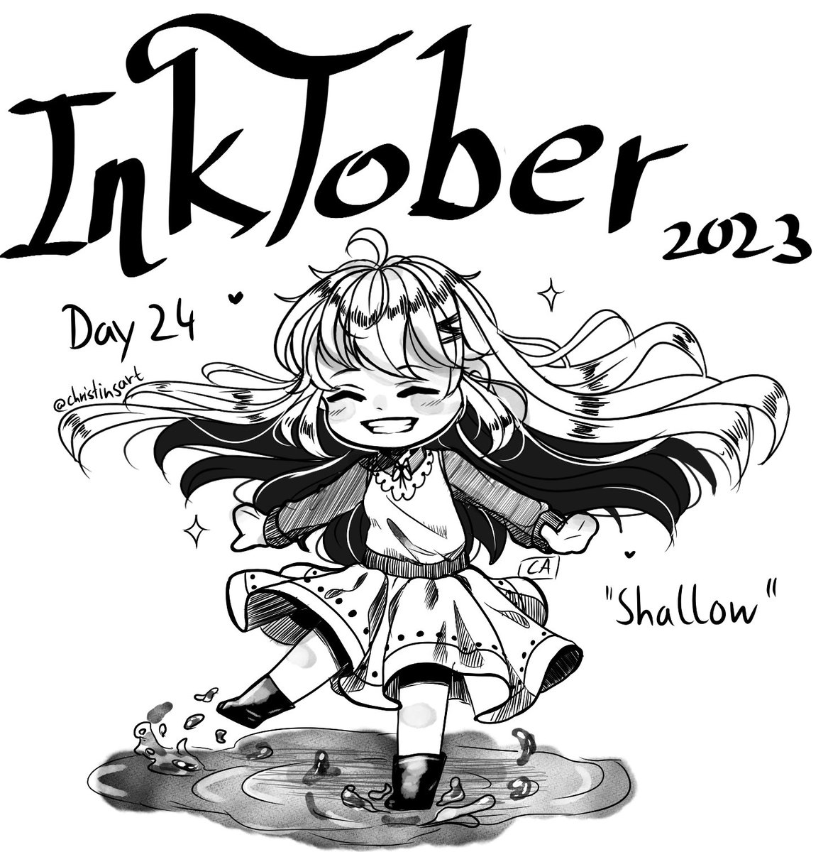 _Christinsart's tweet photo. #Inktober #inktober2023day24 #inktober2023 #cute #Art #fyp https://t.co/X8rtNs2190