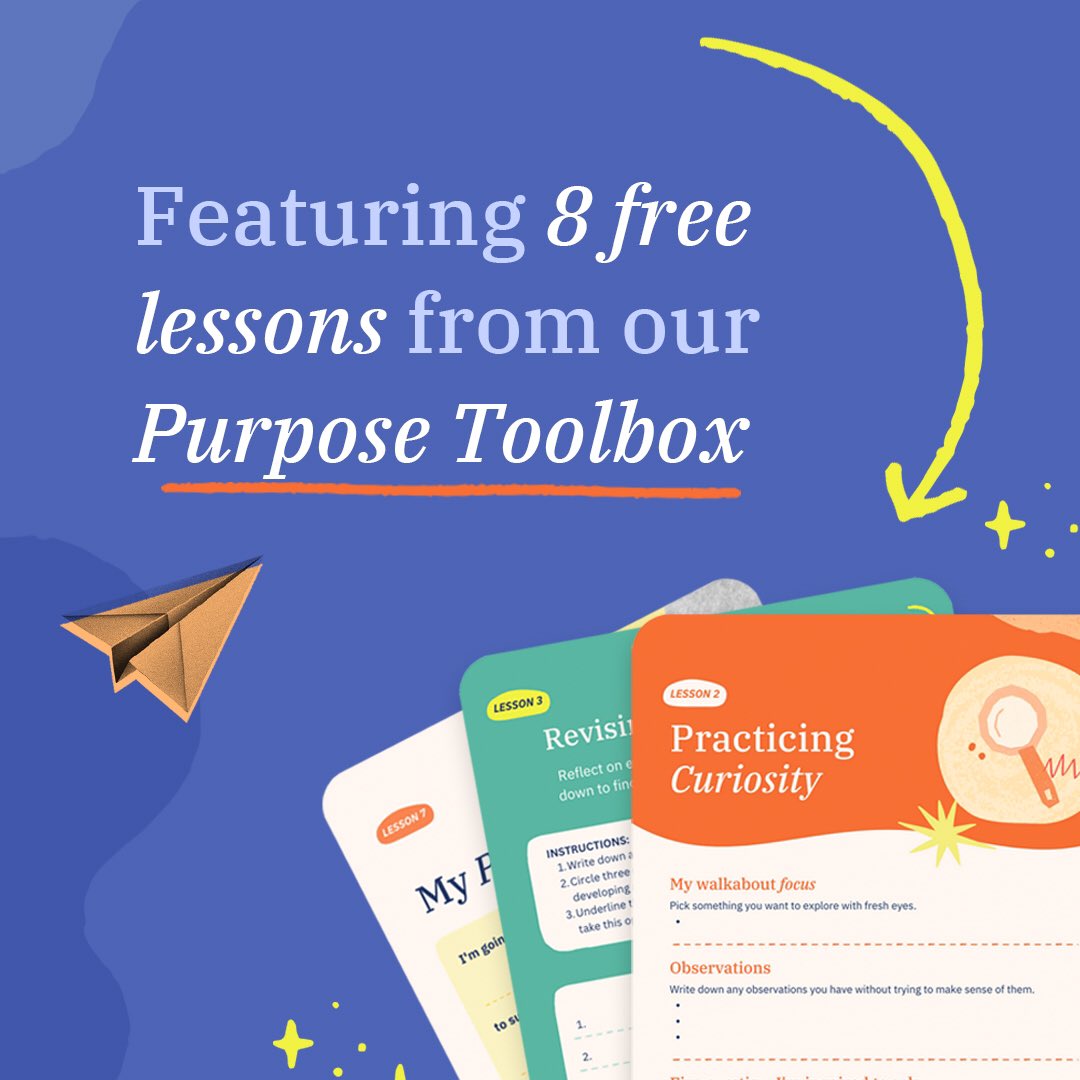 🎉 We are so happy to announce that we’ve partnered with <a href="/canva/">Canva</a> to bring you eight of our purpose toolbox lessons in a ready-to-teach course, aimed at helping learners discover purpose and fulfillment! 💫✨

Check out our course here: shorturl.at/qtW59