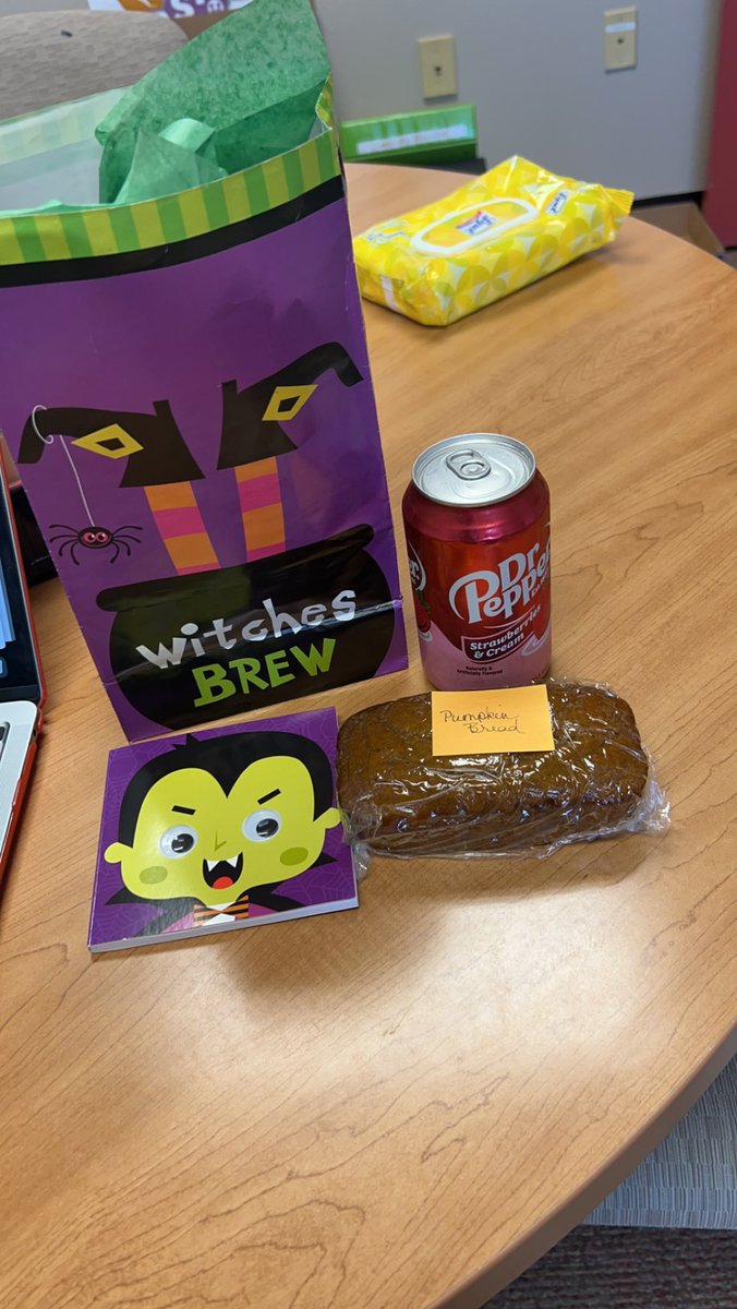 Such a great surprise getting a visit and special treat from a great friend and my former 6th grade teacher today! #RealConnections #DayMade #BeKindEDU