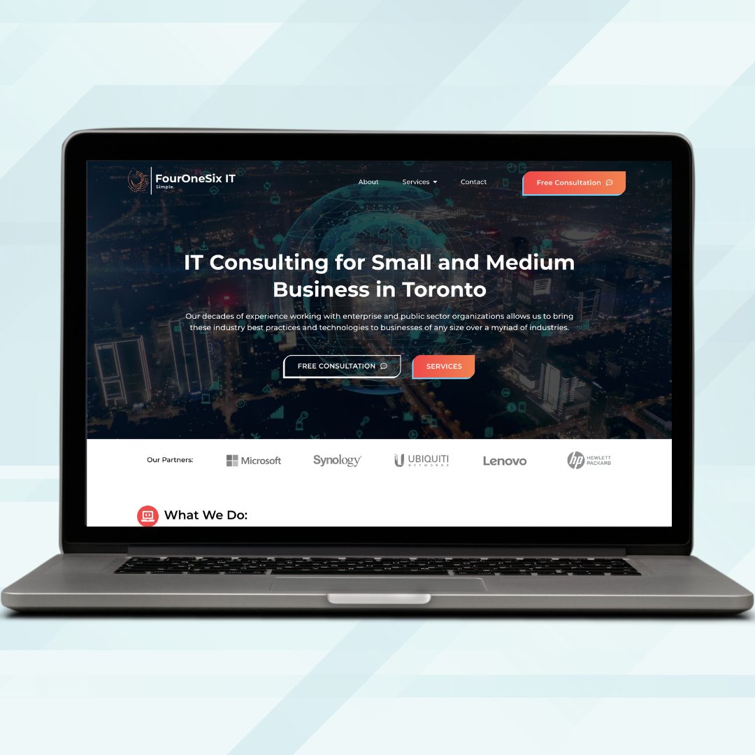 consensusagency's tweet photo. FourOneSix IT is 5-star rated IT consulting company 💻 based in Toronto.

Check out the website we've designed &amp; developed for them here 👉 https://t.co/dEUQqc0RXd

Our web design services also include content writing and branding. Get your free quote: https://t.co/yNhfiXQwIa https://t.co/AIsyOzJRGr