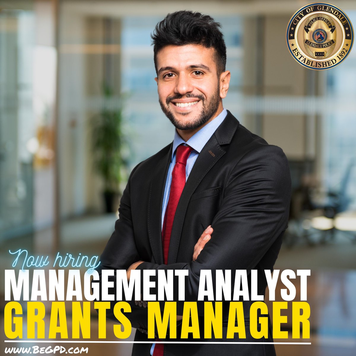 NOW HIRING: MANAGEMENT ASSISTANT/GRANTS MANAGER
SALARY: $57,241 - $85,861 ANNUALLY
APPLICATIONS ACCEPTED UNTIL: 11/5/2023

👉bit.ly/BeGPDGrantsMgr…

#BeGPD #police #PoliceJobs #lawenforcementjobs #grants #grantsmanager #finance #finances #financialanalyst #assistant