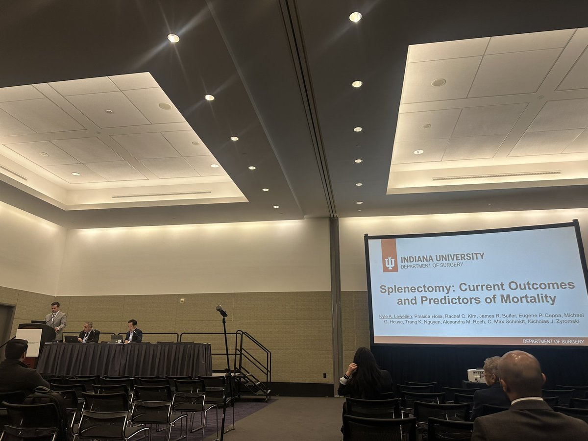 Krishna Manohar (@dockmano) on Twitter photo <a href="/IU_Surgery/">Indiana Surgery -Indiana Univ School of Medicine</a> continues to represent at #ACS2023 with Dr Kyle Lewellan presenting on Predictors of Mortality with Splenectomy. <a href="/IU_Surgery/">Indiana Surgery -Indiana Univ School of Medicine</a> continues to represent at #ACS2023 with Dr Kyle Lewellan presenting on Predictors of Mortality with Splenectomy.