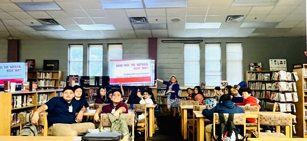 Drug & Alcohol Free- The Natural High Way!! Austin Counselors are teaching our @Austin_Broncos how to stay away from the severe dangers of trending drugs such as Fentanyl & THC. #counselorthings #AustinMSCounselingDept. #RedRibbonAwareness2023