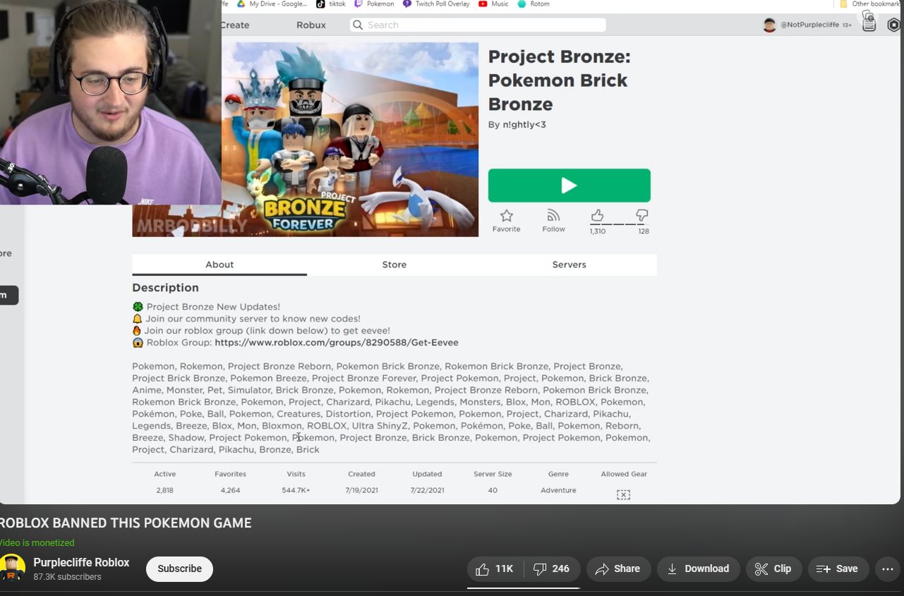 Roblox Pokemon Brick Bronze, 58 plays