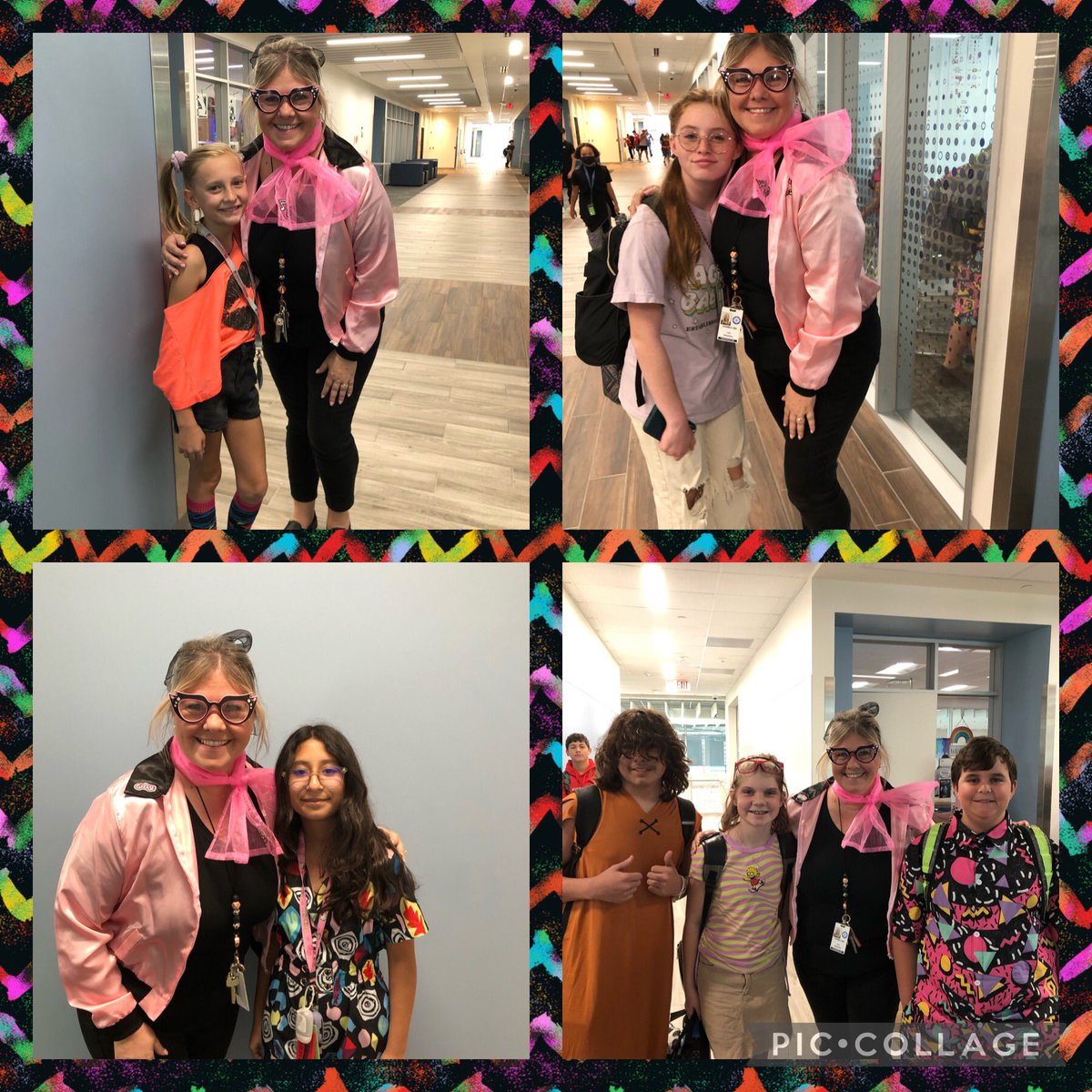 What do Barney Rubble, a Rugrat, a 90’s guy and girl, a hippie, Janet Jackson and a Pink Lady all have in common? We are 𝒹𝓇𝓊𝑔 𝒻𝓇𝑒𝑒 in our past, present, and future!🚫#KMSCougarPride🖤❤️🐾 #DecadesDay #RedRibbonWeek2023