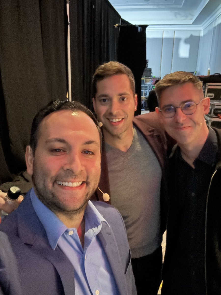 Just a few guys ready to go on stage and talk about Publishers as Brands