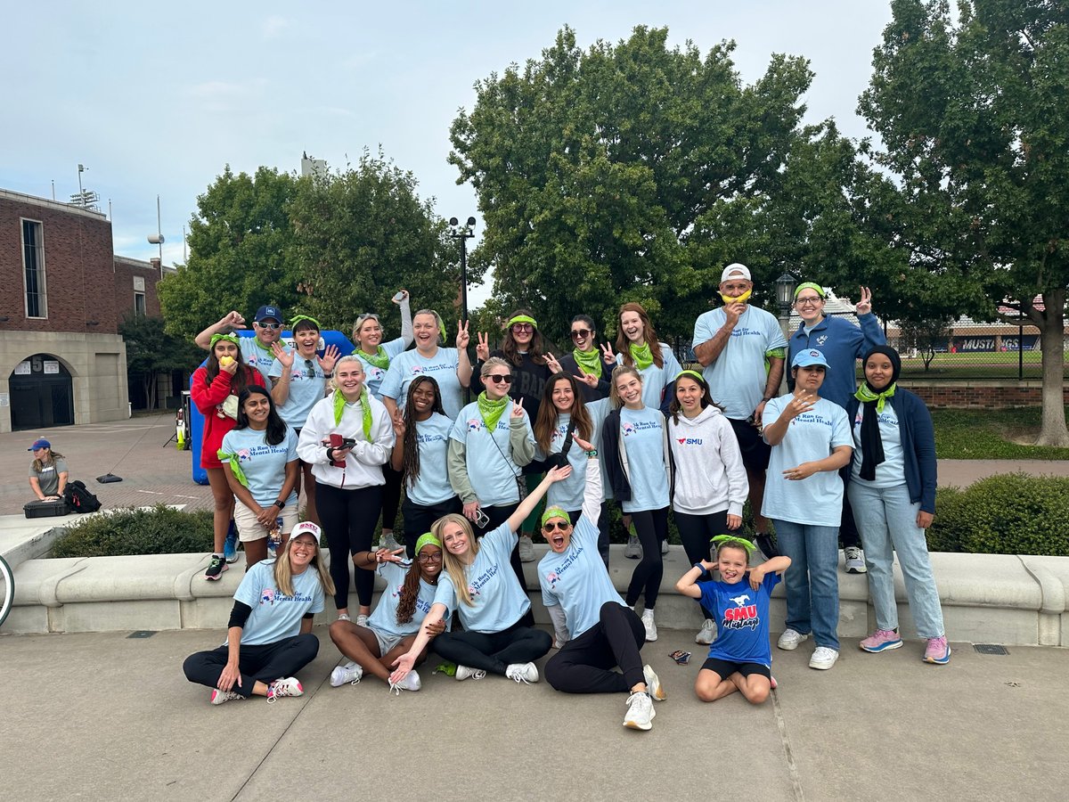SMU_APSM's tweet photo. Exercise is Medicine and @IYRTorg hosted their inaugural 5k this weekend! With 118 runners and over $520 raised for the @jedfoundation , @SMU faculty, staff and students ran to support Mental Health Awareness. Thank you to all of our volunteers and participants! #5k @smusimmons https://t.co/UEAYONgaCY
