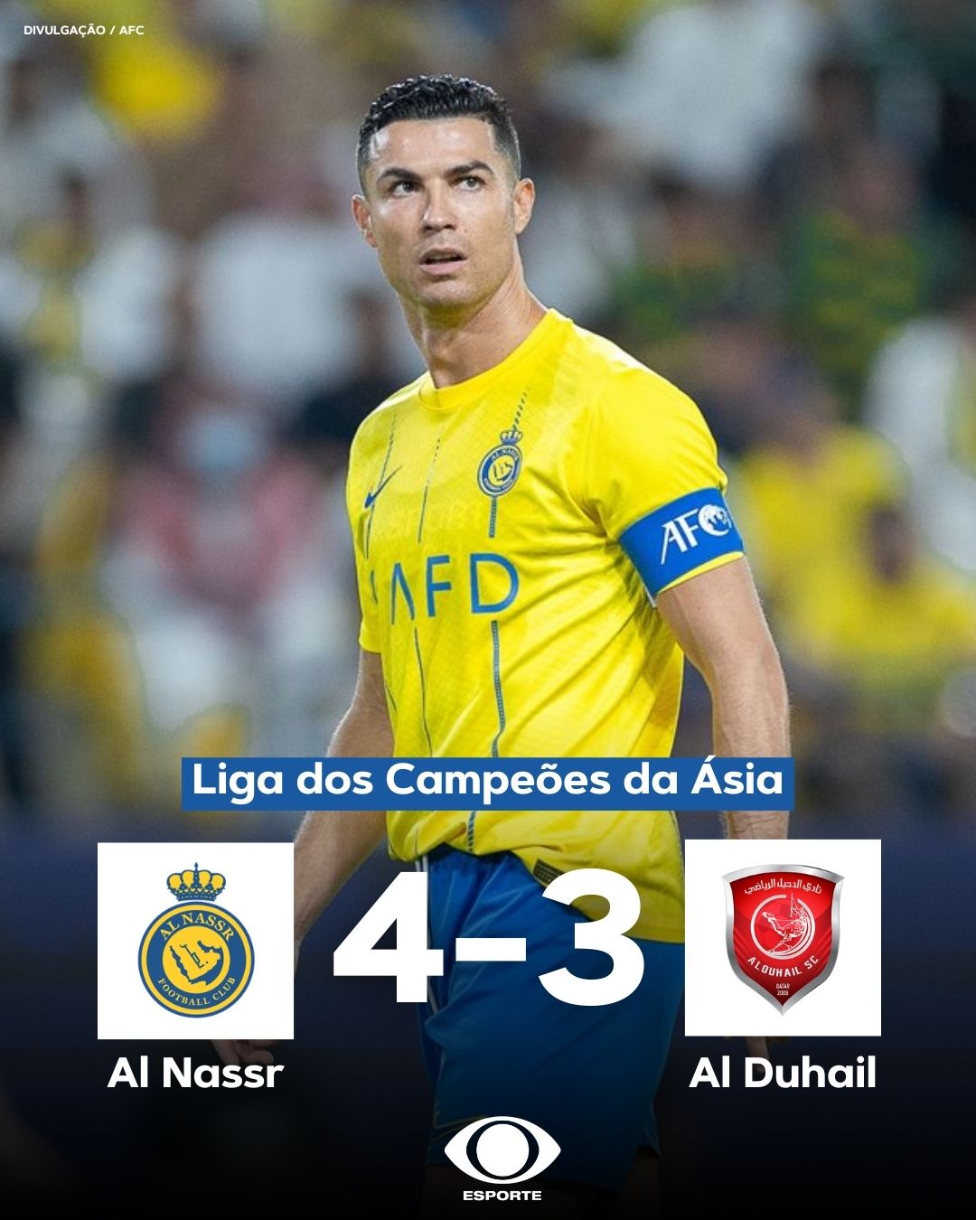 Confira fotos do jogo entre Al-Duhail x Al-Nassr pela Champions