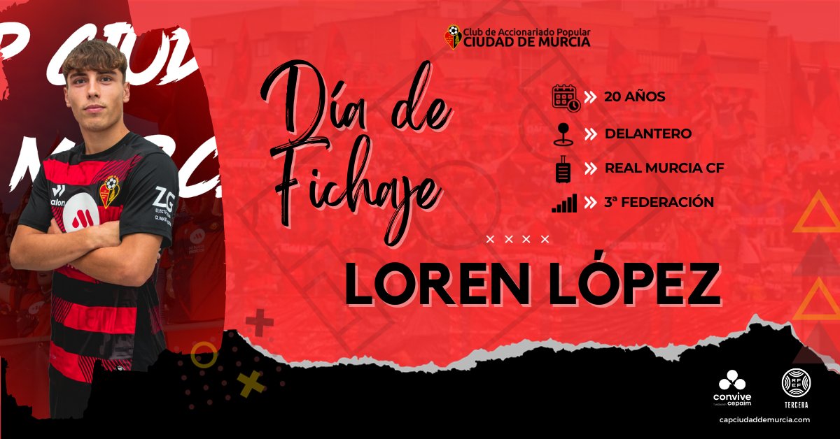 𝗟𝗼𝗿𝗲𝗻 𝘃𝘂𝗲𝗹𝘃𝗲 𝗮 𝘀𝗲𝗿 𝗥𝗼𝗷𝗶𝗻𝗲𝗴𝗿𝗼 #Ciudad2324

FICHAJE LOREN LÓPEZ | 🤝

El joven y explosivo extremo <a href="/loren_002/">Loren López</a> vuelve a la disciplina rojinegra para aportar su talento, su desborde y su esfuerzo y sacrificio.
 
Noticia:🔗 wp.me/p9cs2b-31c

♥️🖤