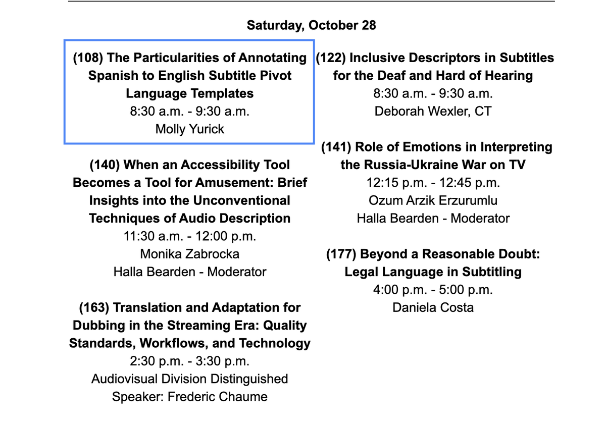 I'm off to Miami tomorrow for #ATA64 and, for the first time, will be speaking twice! Can't wait to see you all there. <a href="/atanet/">American Translators Association</a>