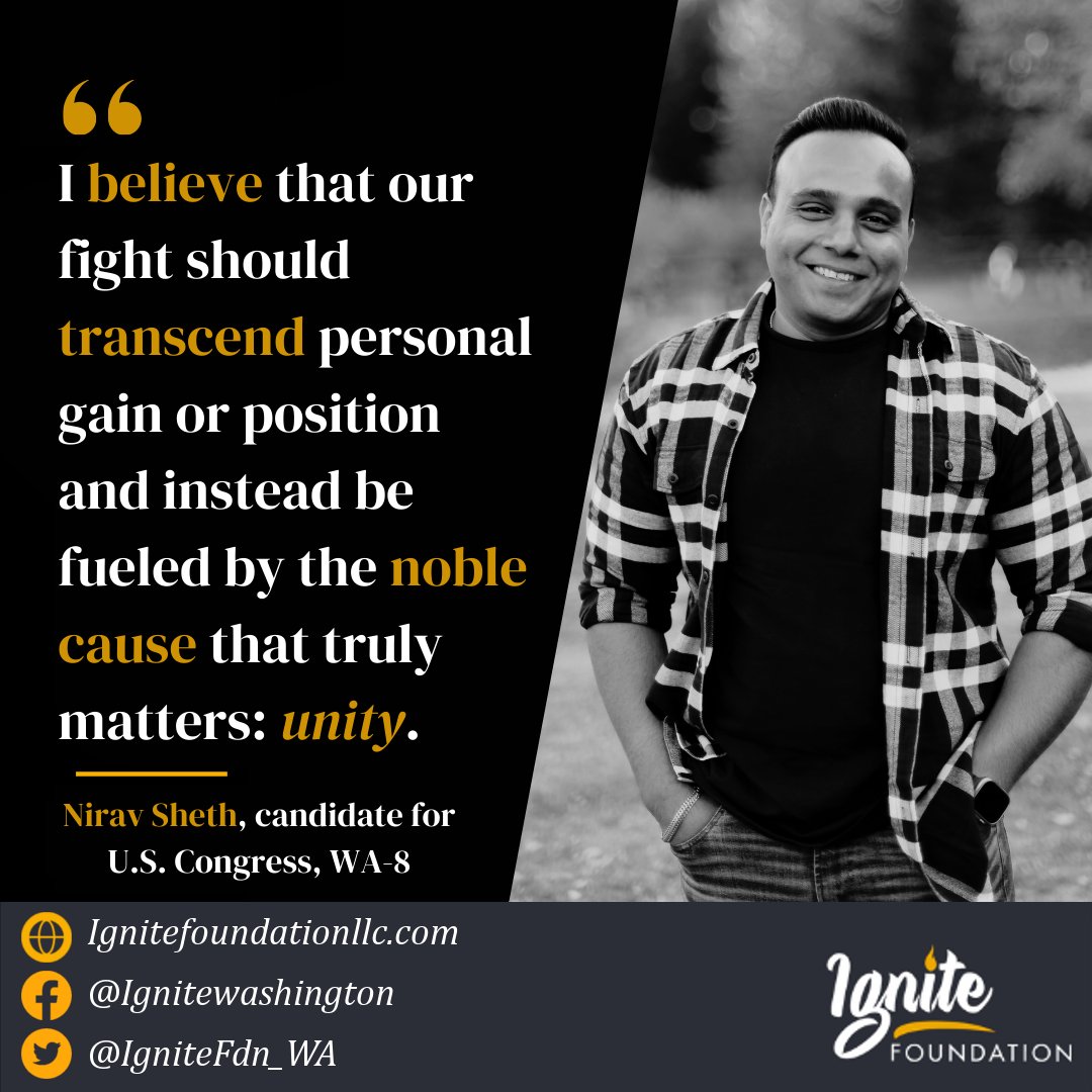 We are proud to announce our newest candidate, <a href="/_NiravSheth_/">Nirav Sheth</a>!

He is running for congress to unite us through creating safe communities, strong infrastructure, and a bright future for our next generation. 

For more about his campaign, visit ShethForCongress.com