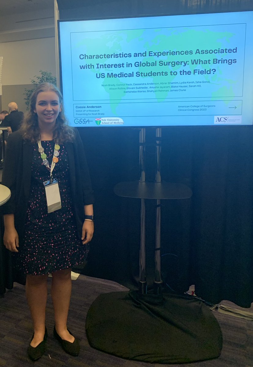 cmanderson016's tweet photo. It’s been an honor to serve as one of the VPs of Research for @gsurgstudents and collaborate with our team members. Equitable engagement of students in international activities should be a focus for future recruitment to the global surgery workforce. #ACSCC23 https://t.co/EYNyBmskTl