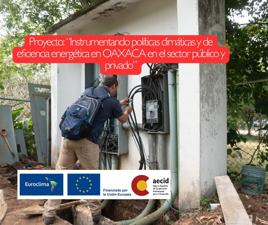 aecidmexico's tweet photo. 🌍🌱 @aecidmexico y @UEenMexico con el programa EUROCLIMA, comprometidos en la lucha contra el cambio climático. Con el proyecto "Instrumentando Políticas Climáticas y de Eficiencia Energética" en Oaxaca abarca el sector público y privado. Juntos por un futuro sostenible.💚 https://t.co/yK6rs3X7AU