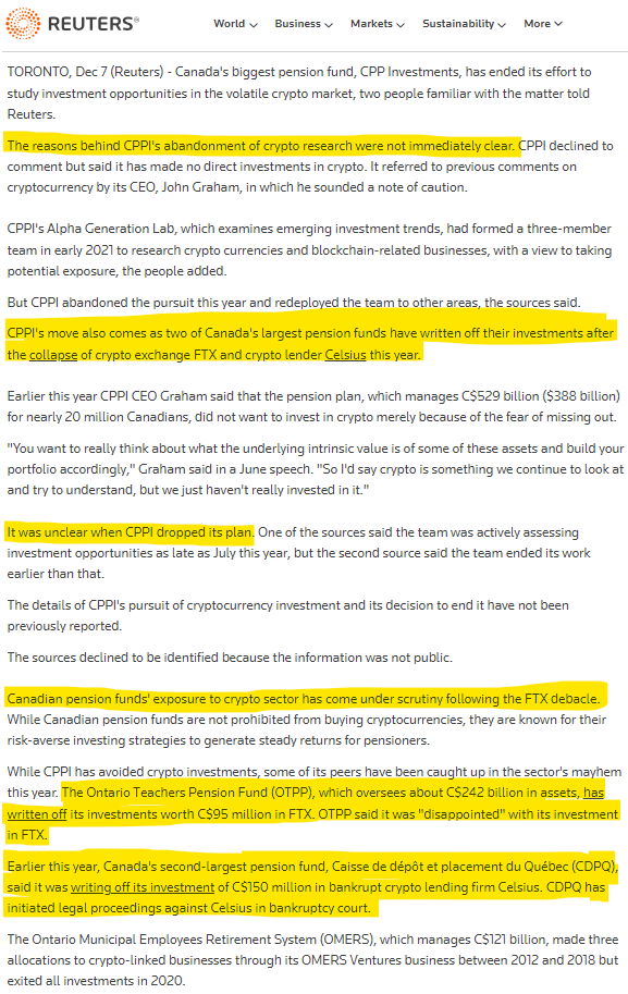 Nobody can figure out why pumping pension fund retirement money into #Bitcoin and #crypto when the sector is filled top-to-bottom with fraud is a horrific idea.

"Nobody could have predicted it." 🦜