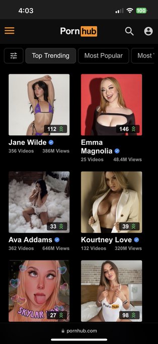 guyssssss I&rsquo;m trending on pornhub again!! Go watch my videos and run it up!!  https://t.co/xFEebZpCCI