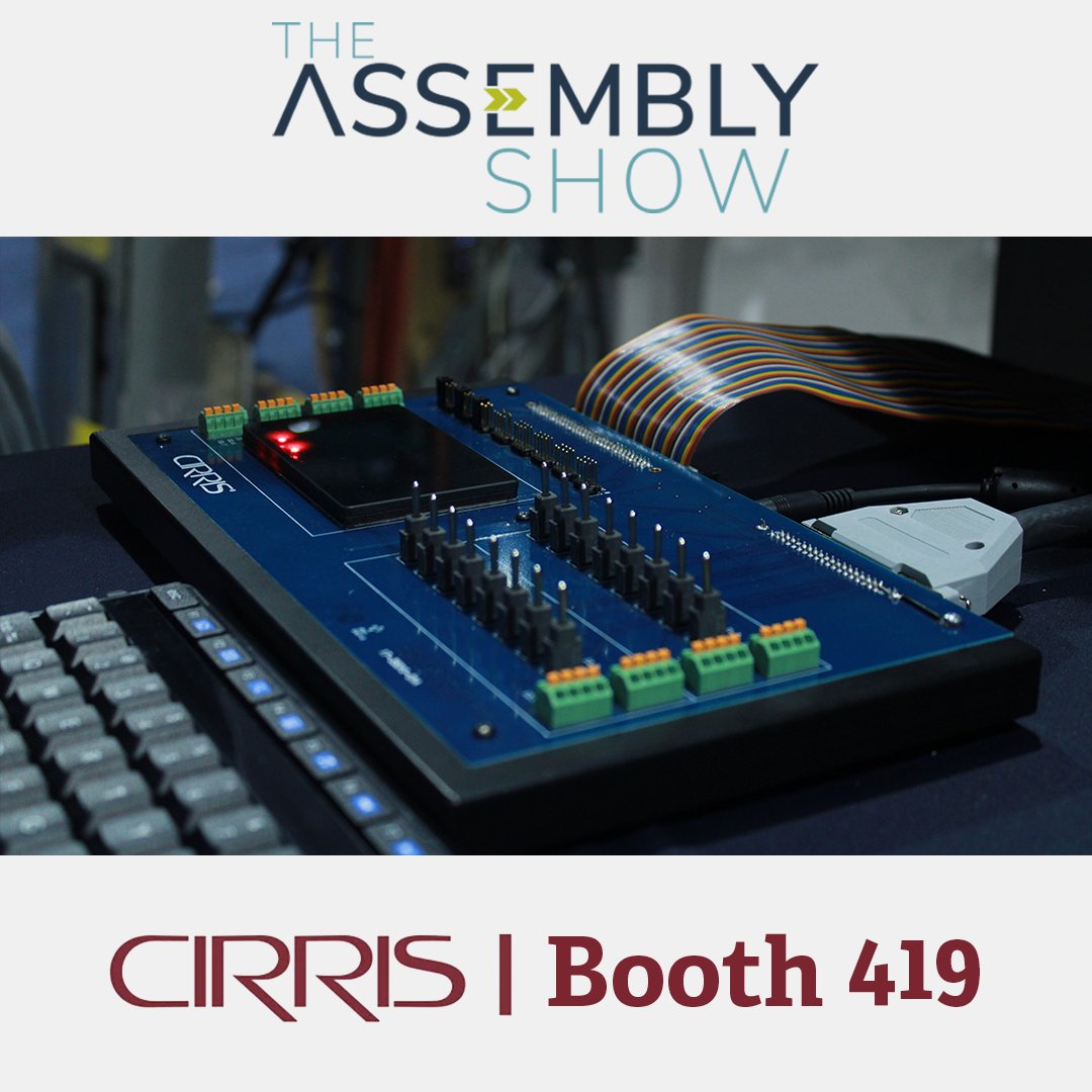 CirrisInc's tweet image. Cirris is joining @SchleunigerInc at THE ASSEMBLY SHOW in Rosemont
Stop by booth 419 for interactive demonstrations of our latest wire processing and testing solutions! 

#AssemblyShow #CableTester #GuidedAssembly #WireAndCable #Rosemont