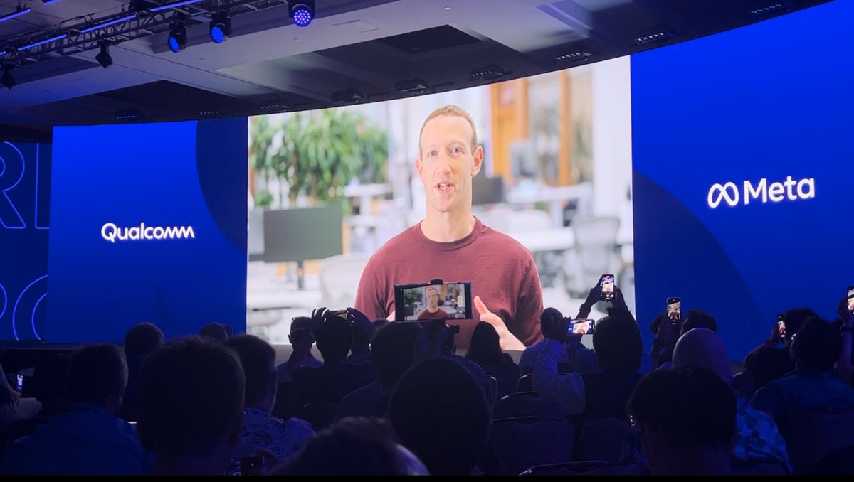 A who’s who of CEOs chiming in during #SnapdragonSummit.
Encouraging to have the likes of 
1. Mark Zuckerberg 
2. <a href="/satyanadella/">Satya Nadella</a> 
3. <a href="/YuanqingYang/">Yuanqing Yang</a> (<a href="/Lenovo/">Lenovo</a>)
4 <a href="/EnriqueJLores/">Enrique Lores</a> (<a href="/HP/">HP</a>)
Endorsing the innovation of $QCOM CPU. More competition is good for the market. $MSFT $HPQ $META