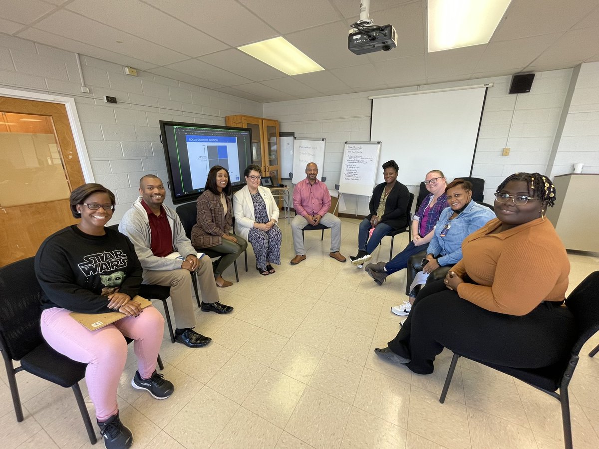 SharroneHonor's tweet photo. Day 1 of Restorative Practices for Educators: Training of the Trainer was a success. GCS will have 8 new Restorative Practices facilitators once this training is complete! @iirpgradschool @GCS_SEL_Office https://t.co/KCjH4RZCg7