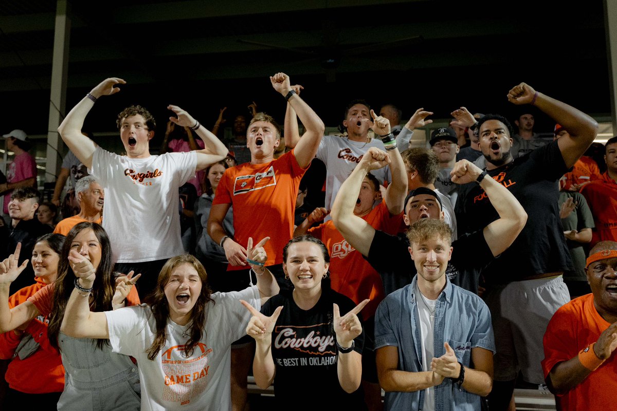 CowgirlFC's tweet photo. Bedlam celebrations hit harder

#EarnIt #GoPokes https://t.co/GjFi2JVkM1