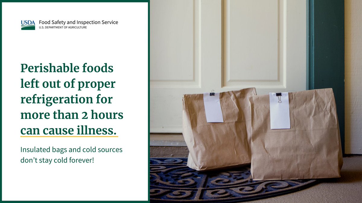 How long do your delivered groceries sit outside?  When receiving delivered groceries, keep these food safety tips in mind! #TipOfTheWeek   📦👀 bit.ly/40EFiZc