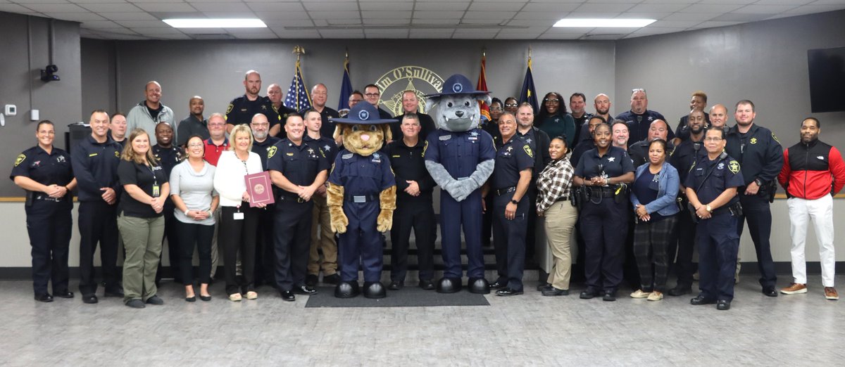 Chesapeake's newest deputies are sworn in and officially on duty! Chesapeake's City Clerk issued the oath of office this morning to CSO mascots Deputy Rocky and Deputy Roxie. Deputy Rocky and Deputy Roxie will patrol community events to protect, serve, and engage with children.